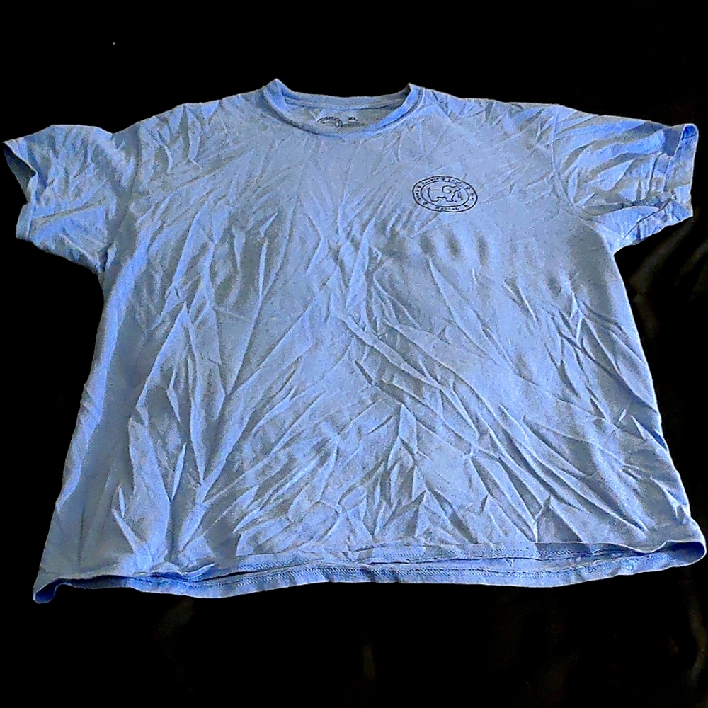 Short sleeve blue puppy love shirt